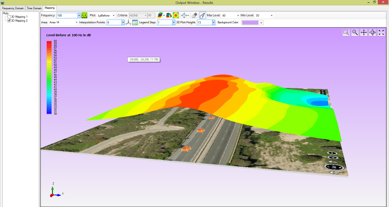 Previsione propagazione sonora con software Terrain